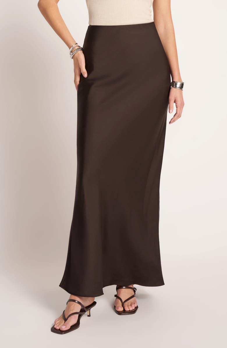 matty m. Sorelia Satin Maxi Skirt, Main, color,