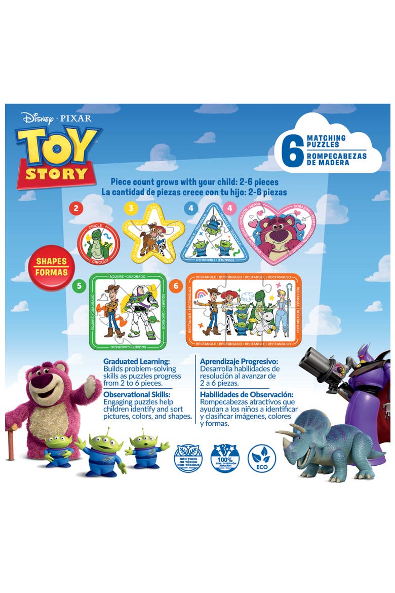 Toy Story 6-Pack Wood Shaped Puzzles, Alternate, color, Multicolor