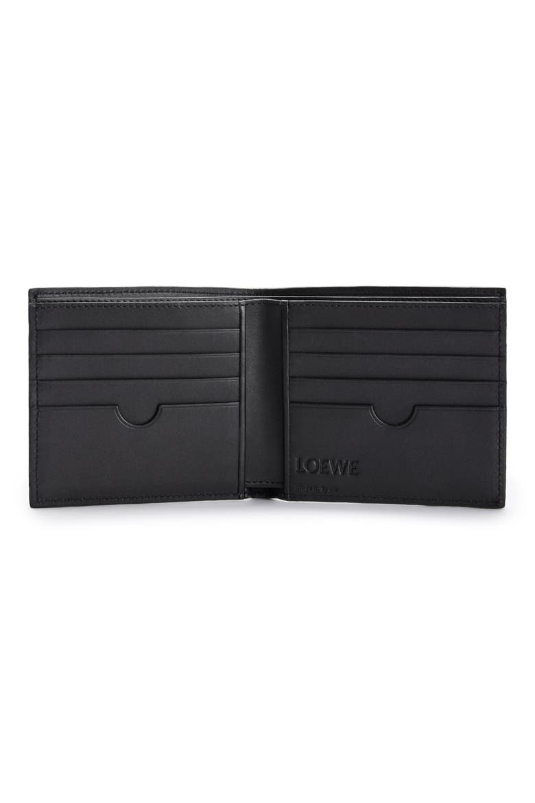 Logo Bifold Leather Wallet, Alternate, color, BLACK
