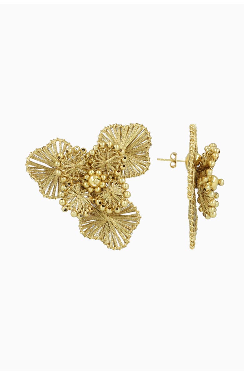 LOTT.gioielli CE SI Flower Earring L - Gold, Main, color, Gold