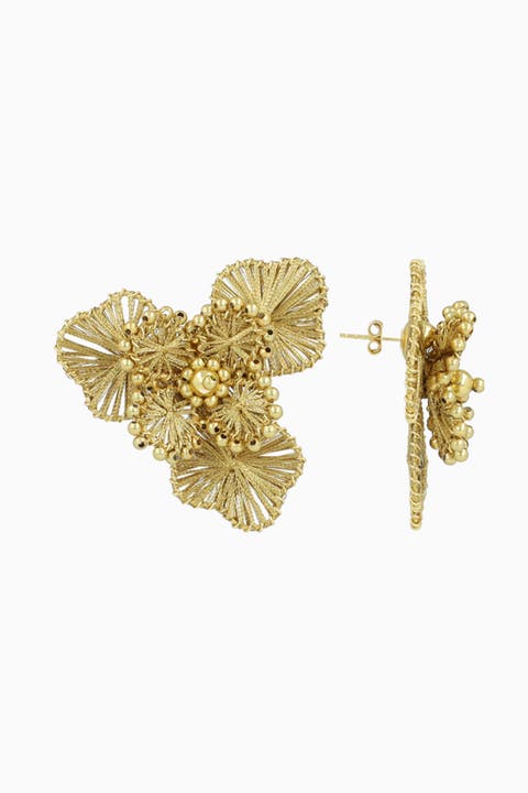 CE SI Flower Earring L - Gold