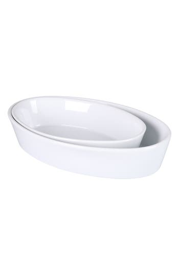 Bia Cordon Bleu Oslo Set Of 2 Oval Baking Dishes In White