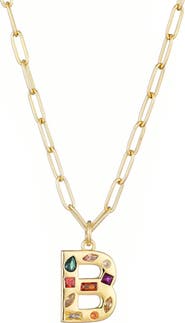 Adornia Initial Pendant Necklace