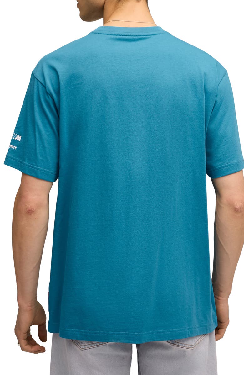 PUMA BMW M4 EVO Cotton Graphic T-shirt, Alternate, color, Tropical Blue