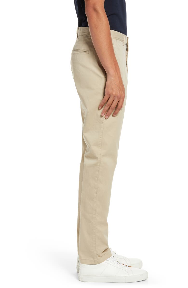 Reiss Pitch Stretch Cotton Pants, Alternate, color, Stone
