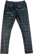 Petite Maison Kids Vegan Printed Leather Leggings