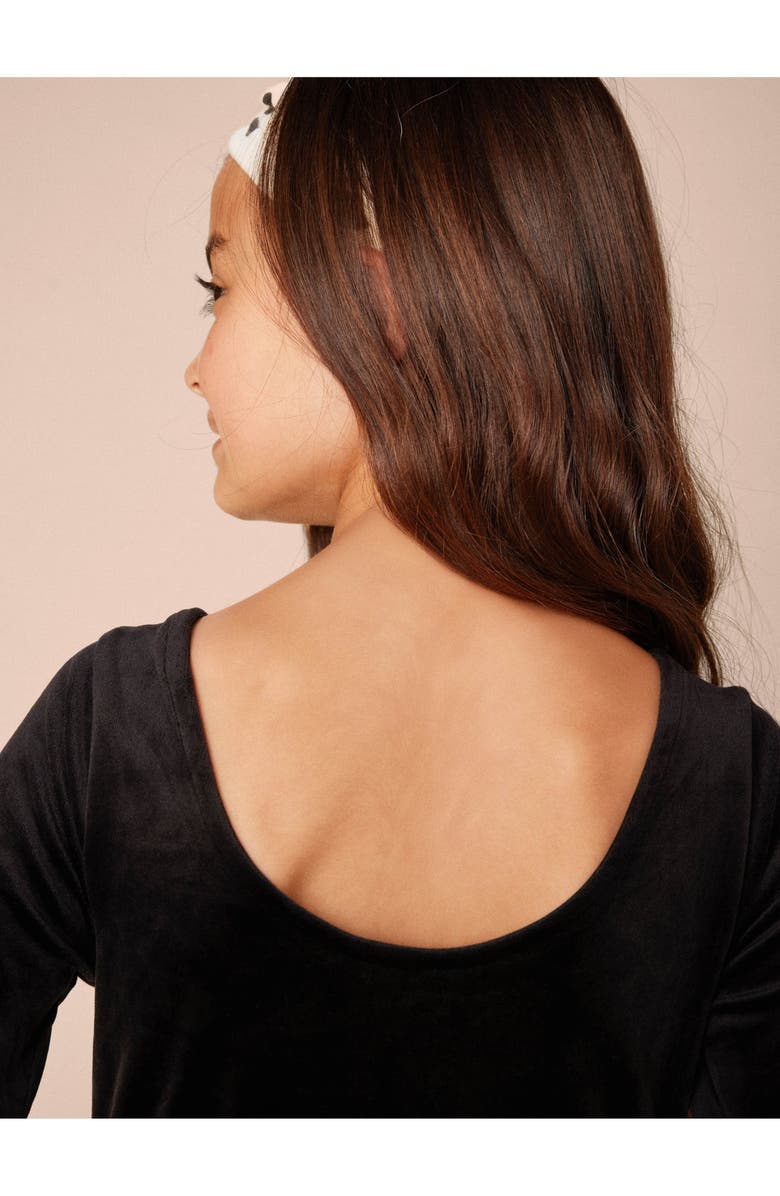 Tea Collection Just for Kicks Velour Jumpsuit, Alternate, color, Jet Black