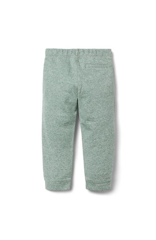 Janie And Jack The Herringbone Jogger In Green