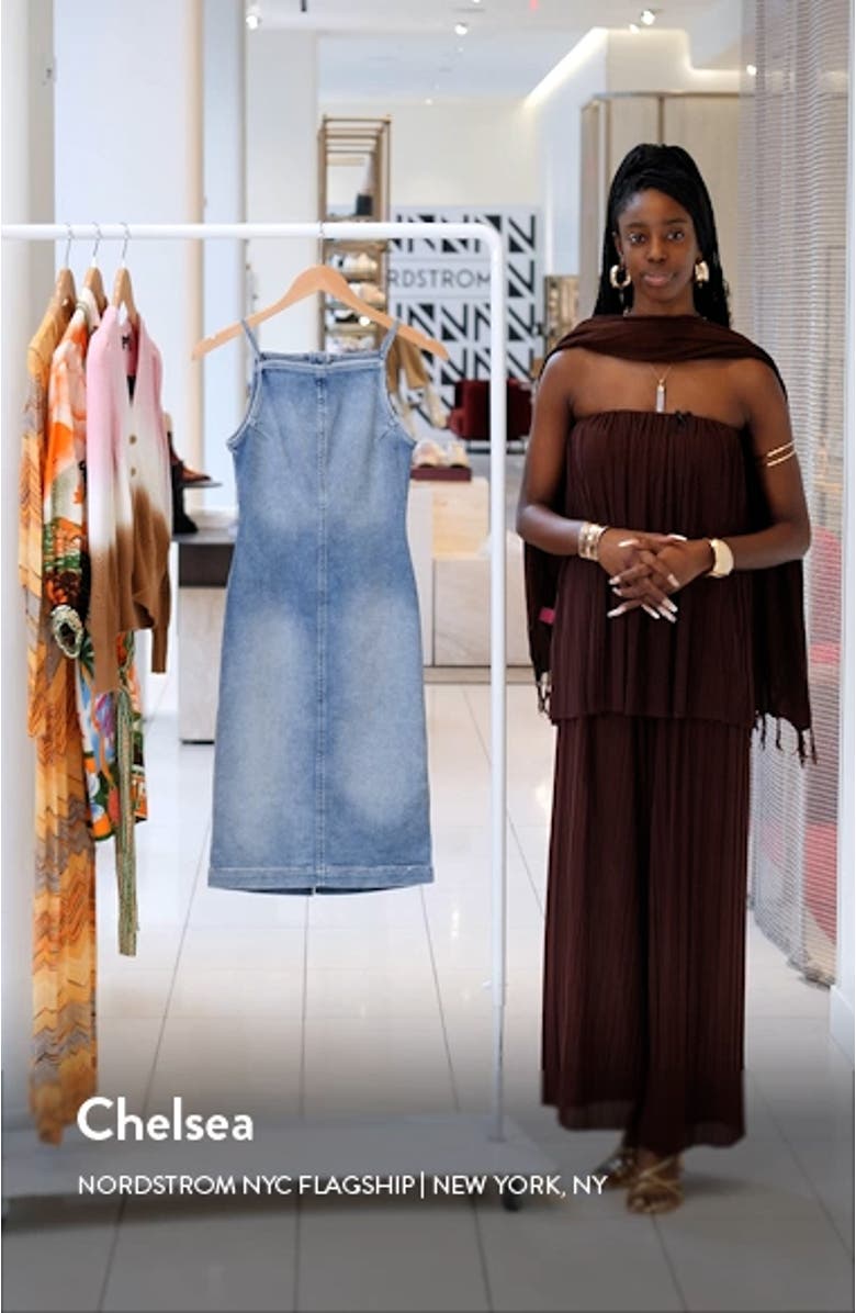 Esme Sleeveless Denim Dress, sales video thumbnail