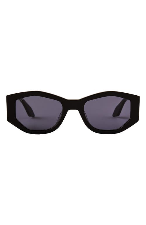 Diff Zoe 55mm Square Polarized Sunglasses In Multi