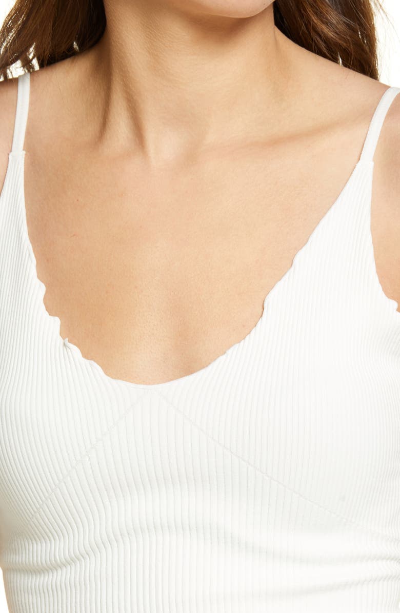 Free People Easy to Love Rib Crop Cami, Alternate, color, Ivory