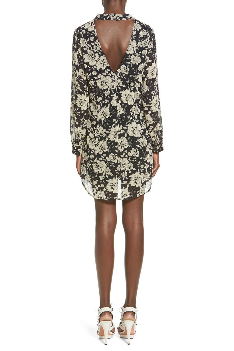 ASTR Cutout Back Shift Dress, Alternate, color, BLUE