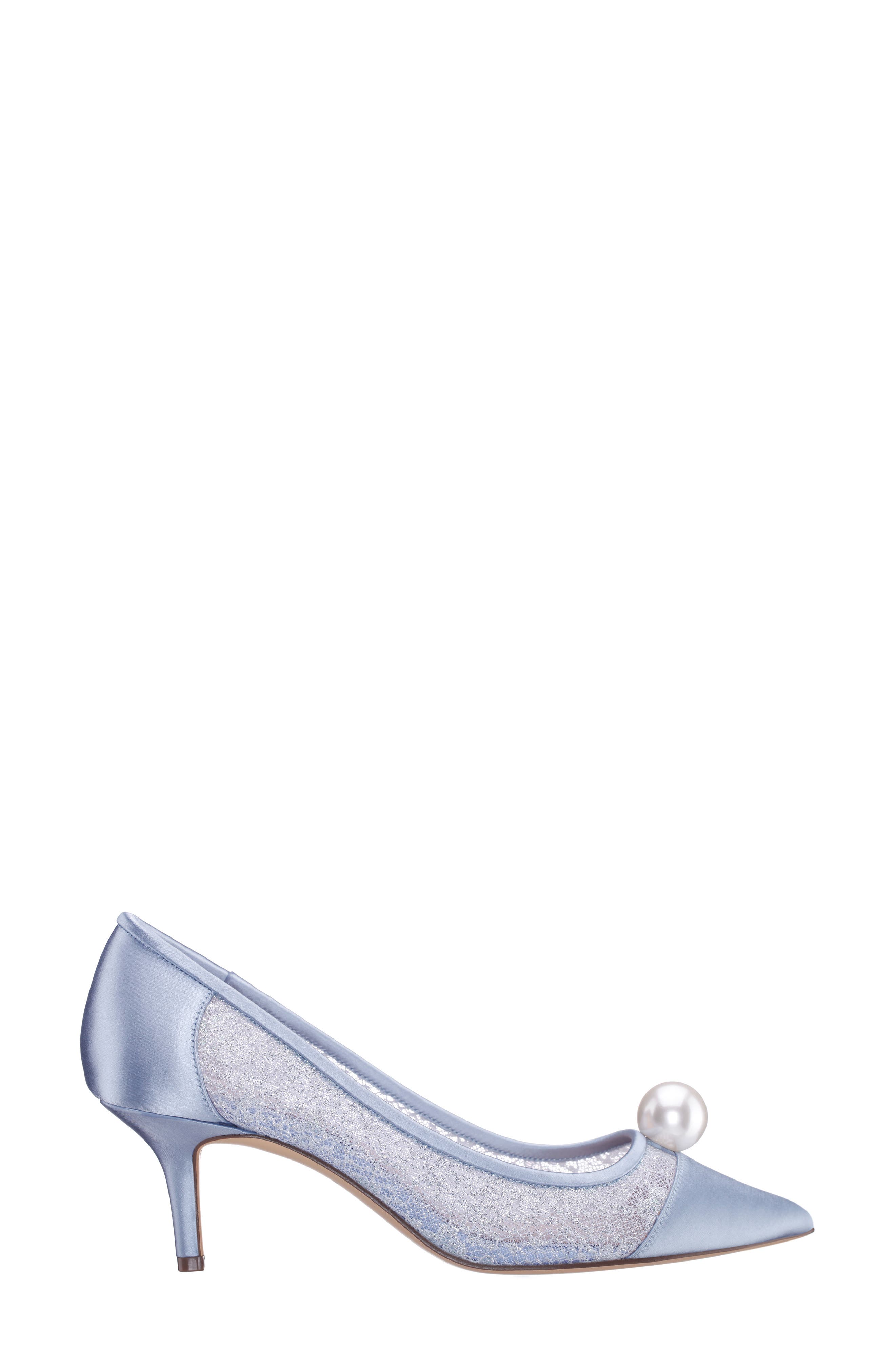Bence Pointed Cap Toe Pump, Alternate, color, ICY BLUE