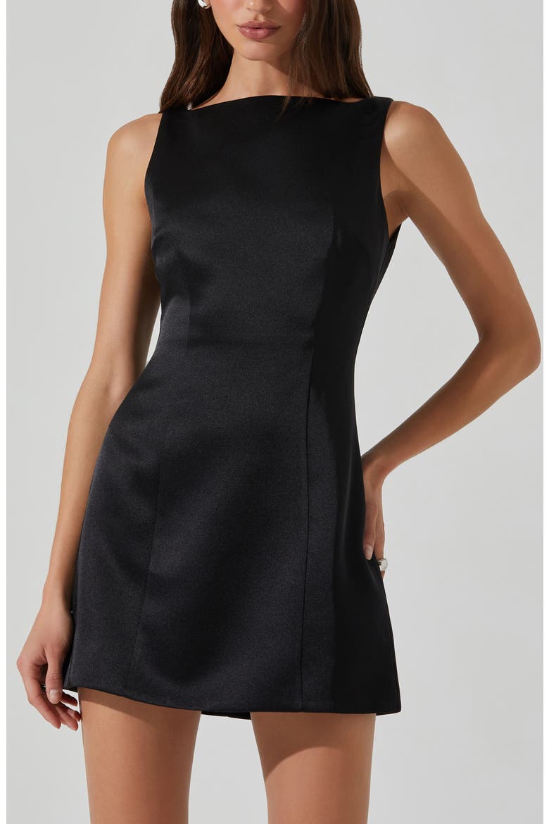 Alisanne Minidress, Alternate, color, BLACK