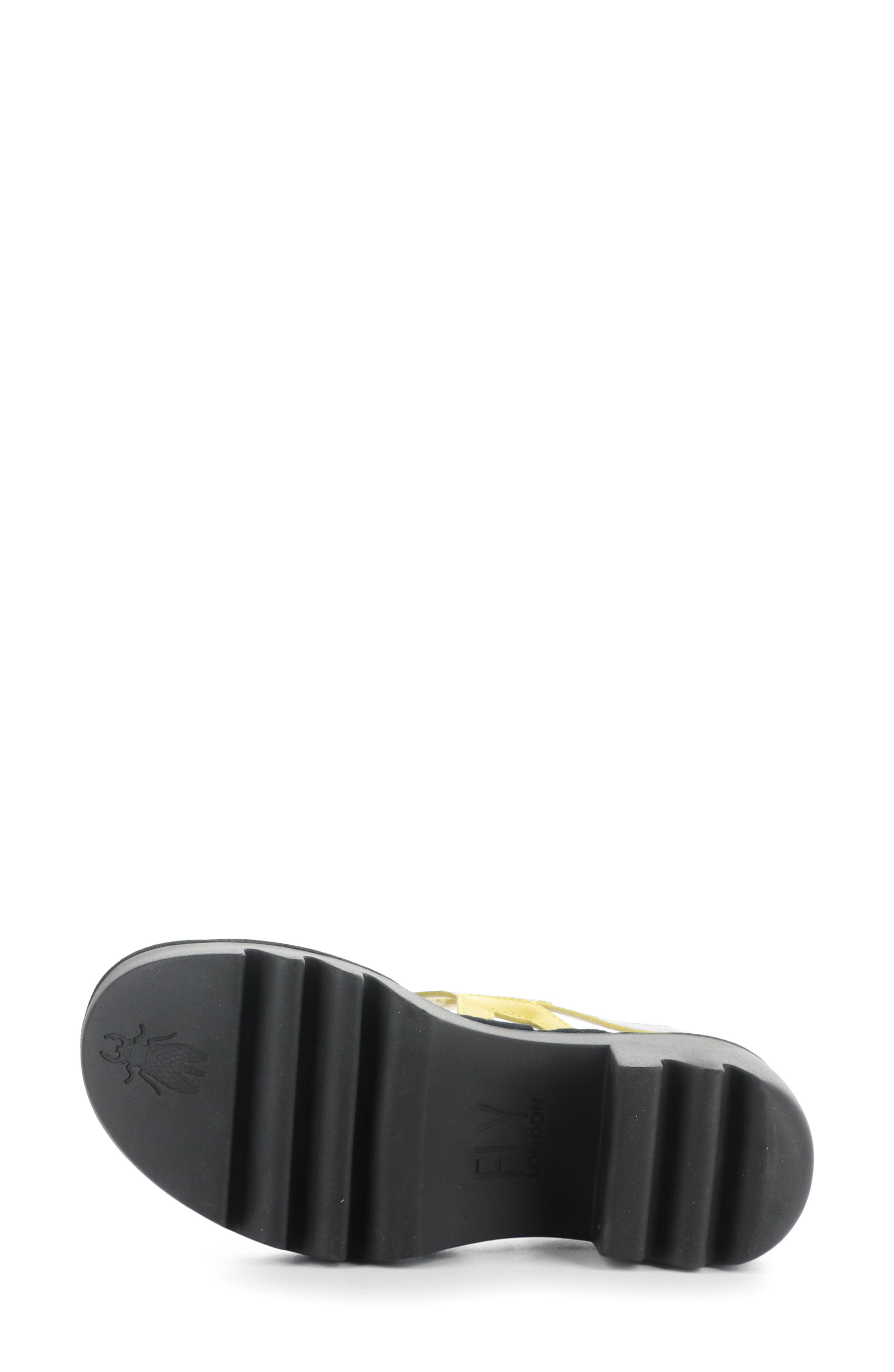 Tewa Strappy Platform Sandal, Alternate, color, BRIGHT YELLOW