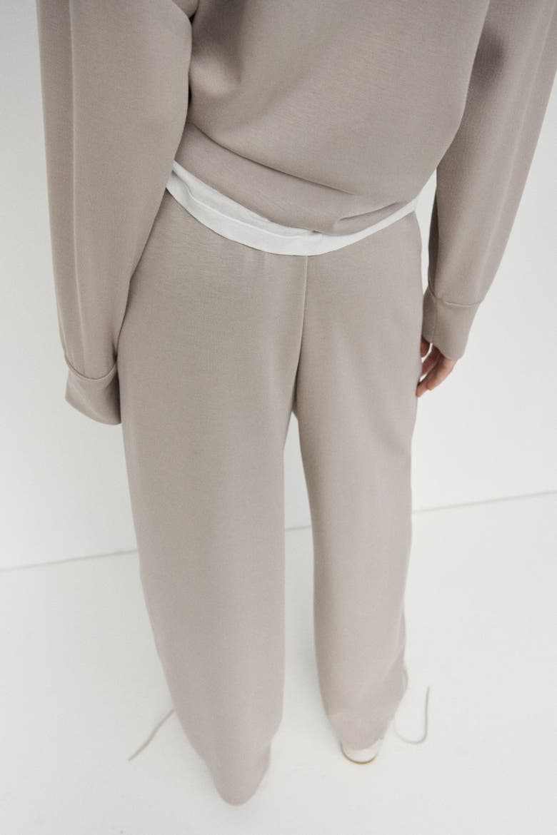 Viscose-blend Barrel-leg Pants, Alternate, color, Light beige