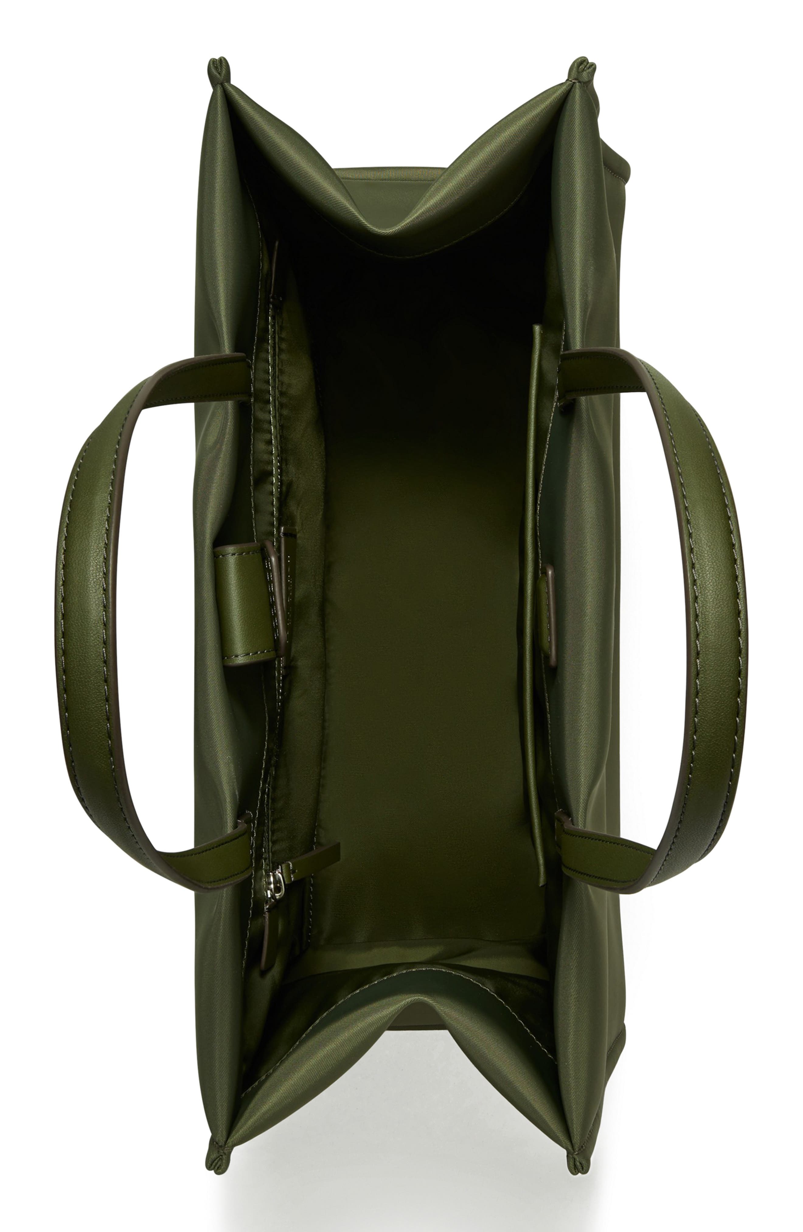 Tory Burch Ella Small Tote, Alternate, color, Olive Green