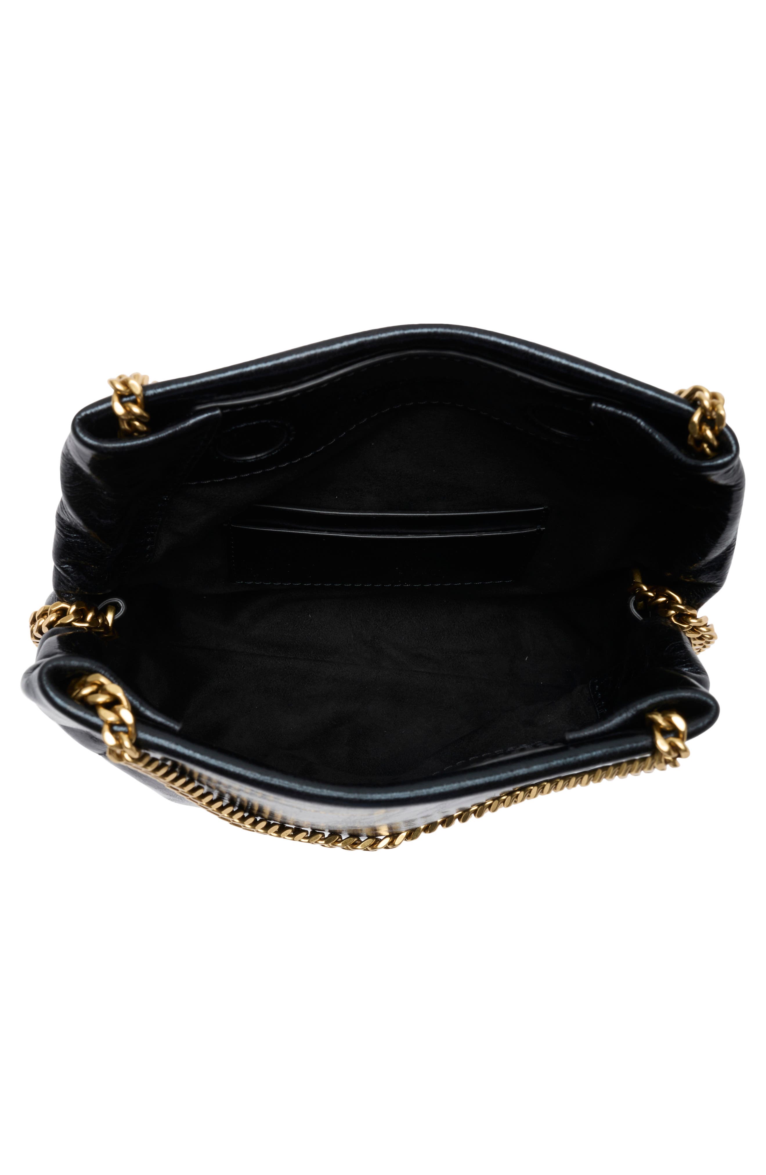 Veronica Beard Small Slouch Metallic Convertible Leather Shoulder Bag, Alternate, color, 