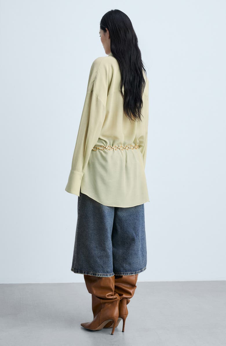 Bruna Ruffle Button-Up Shirt