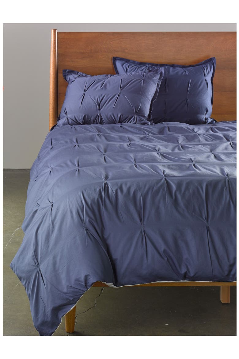 Harper Reversible Duvet Cover & Sham Set, Alternate, color, NAVY