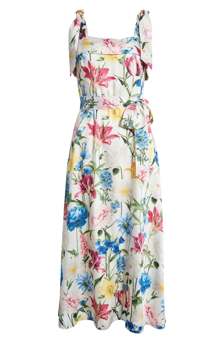 Anne Klein Floral Print Sundress, Alternate, color, 