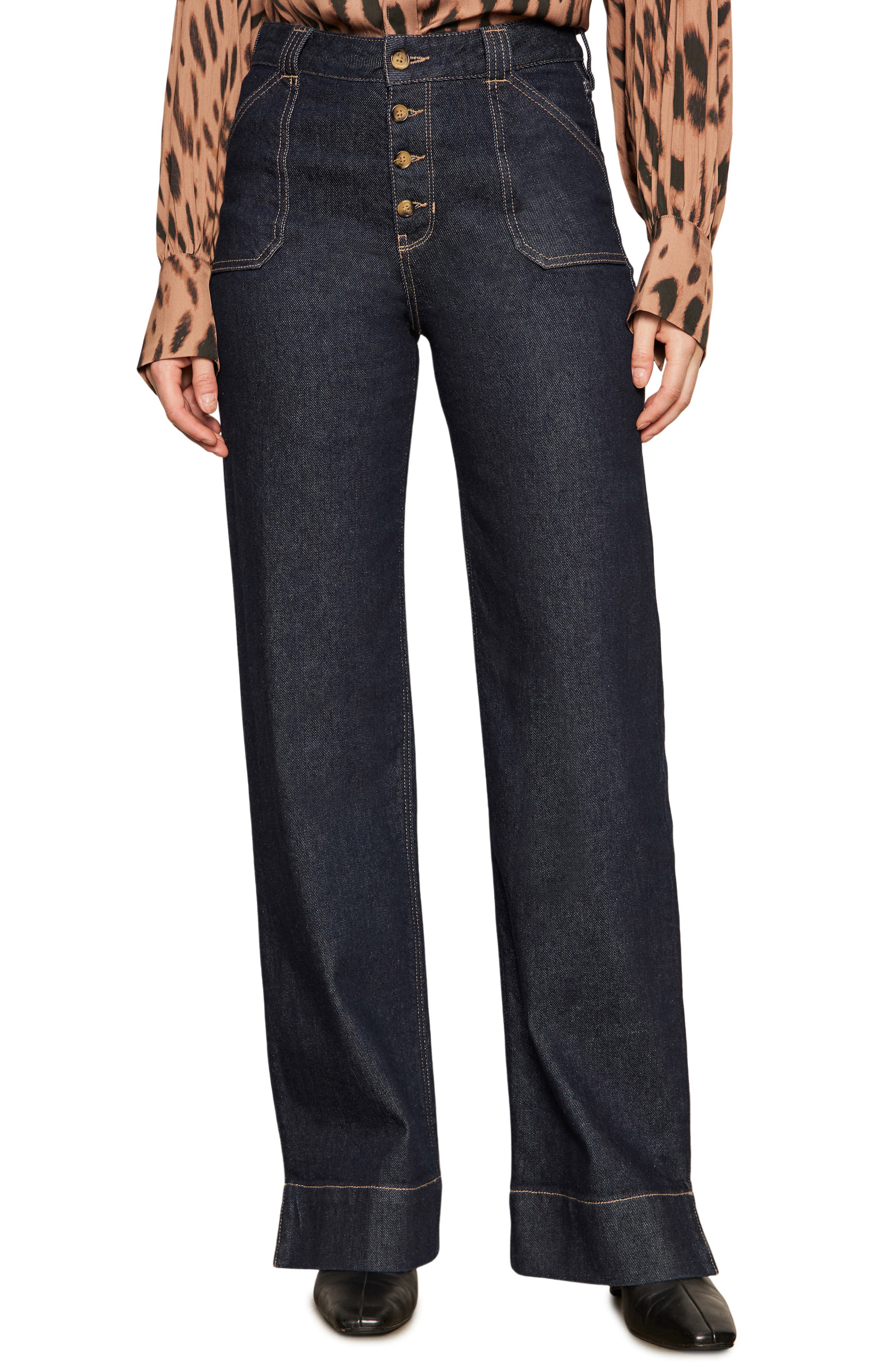 Elara Slim Wide Leg Jeans
