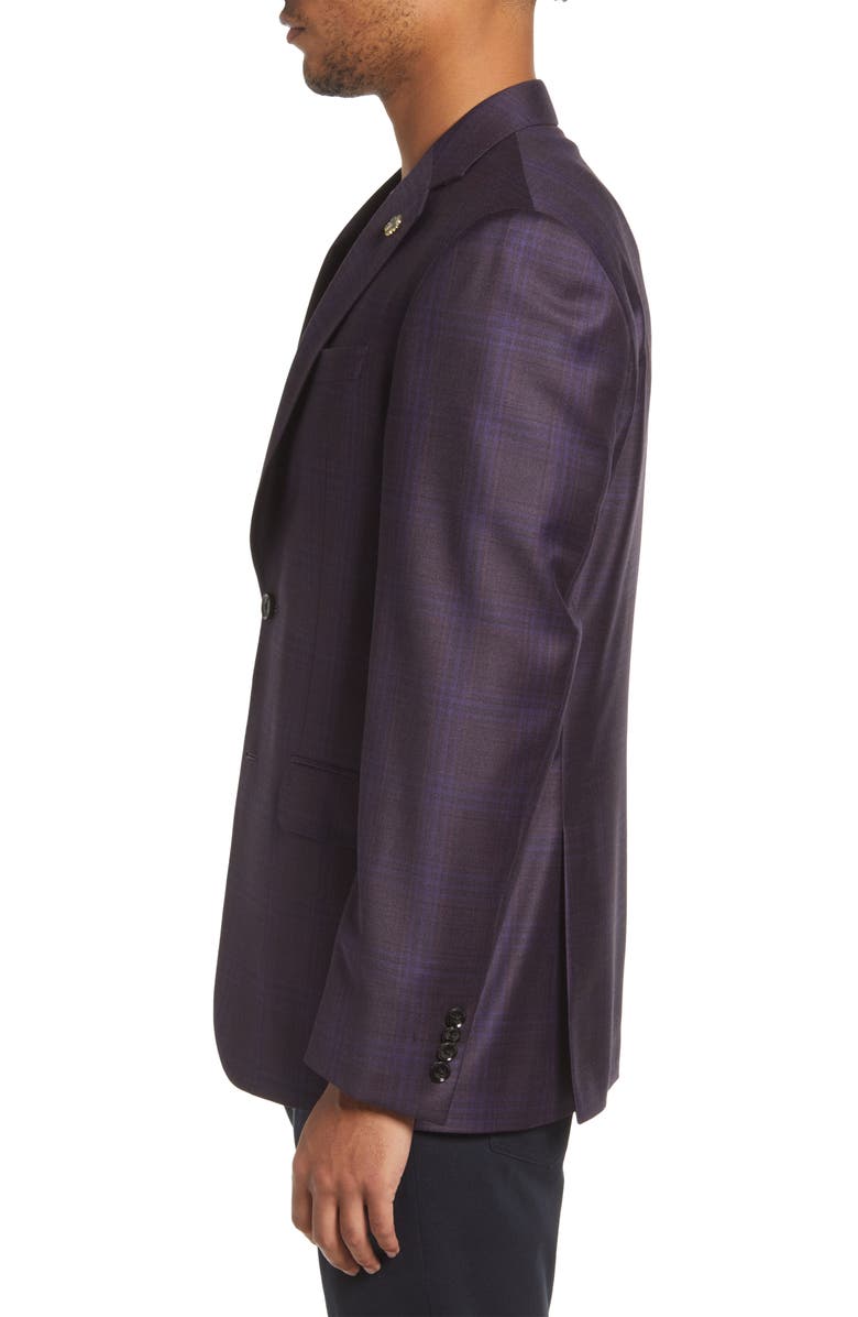 Ted Baker London Jay Slim Fit Plaid Sport Coat, Alternate, color,