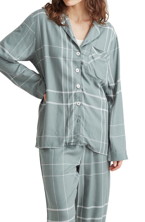 Papinelle Plaid Pajamas In Moss