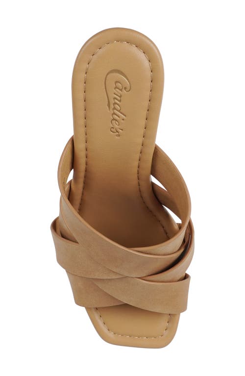 Candies Candie's Marlie Platform Slide Sandal In Neutral