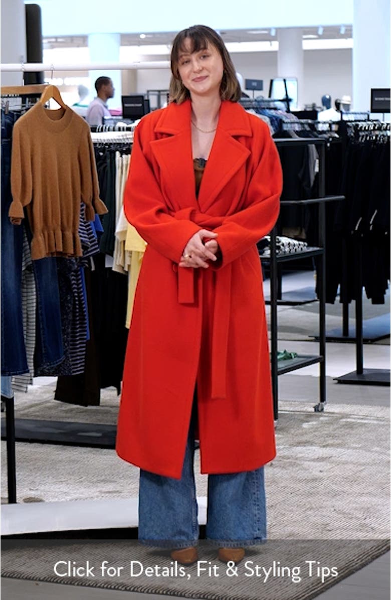 Double Breasted Belted Coat