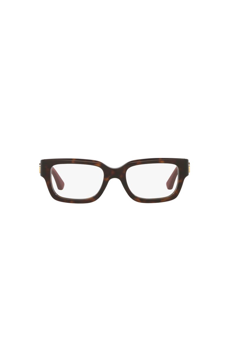 Gucci 50mm Cat Eye optical glasses, Alternate, color, Tortoise