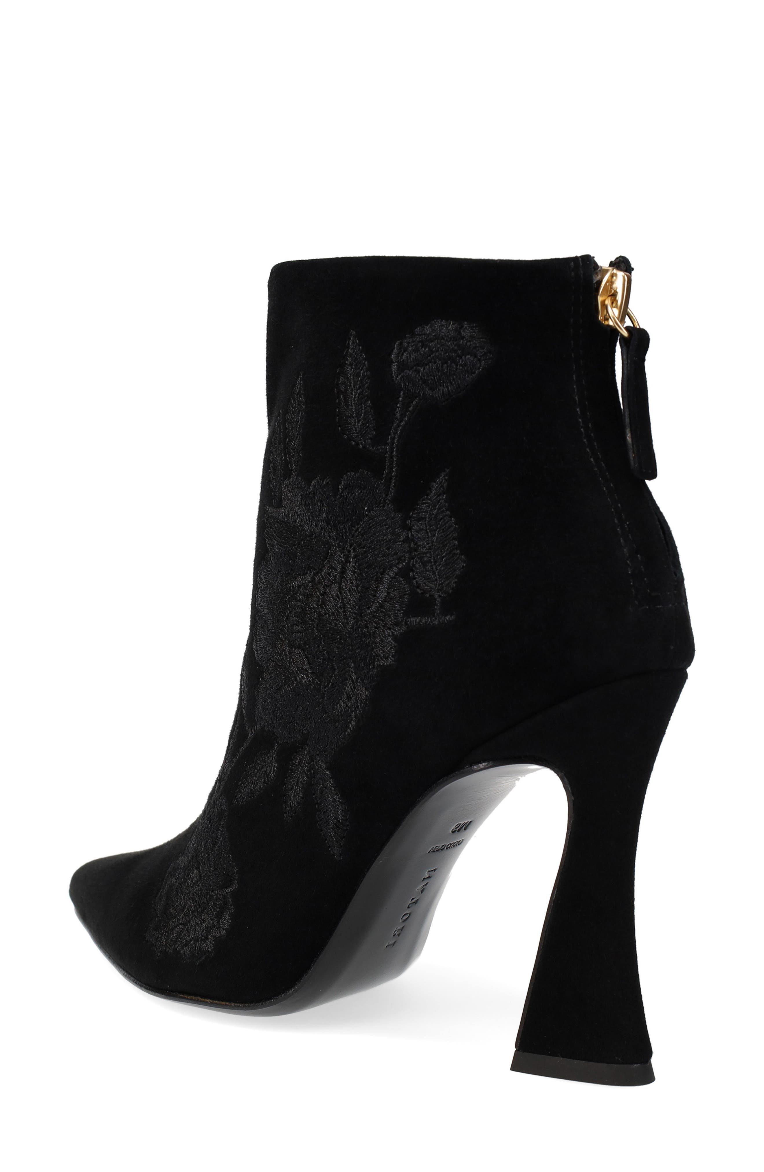 Natori Mitsu Pointed Toe Bootie, Alternate, color, Black