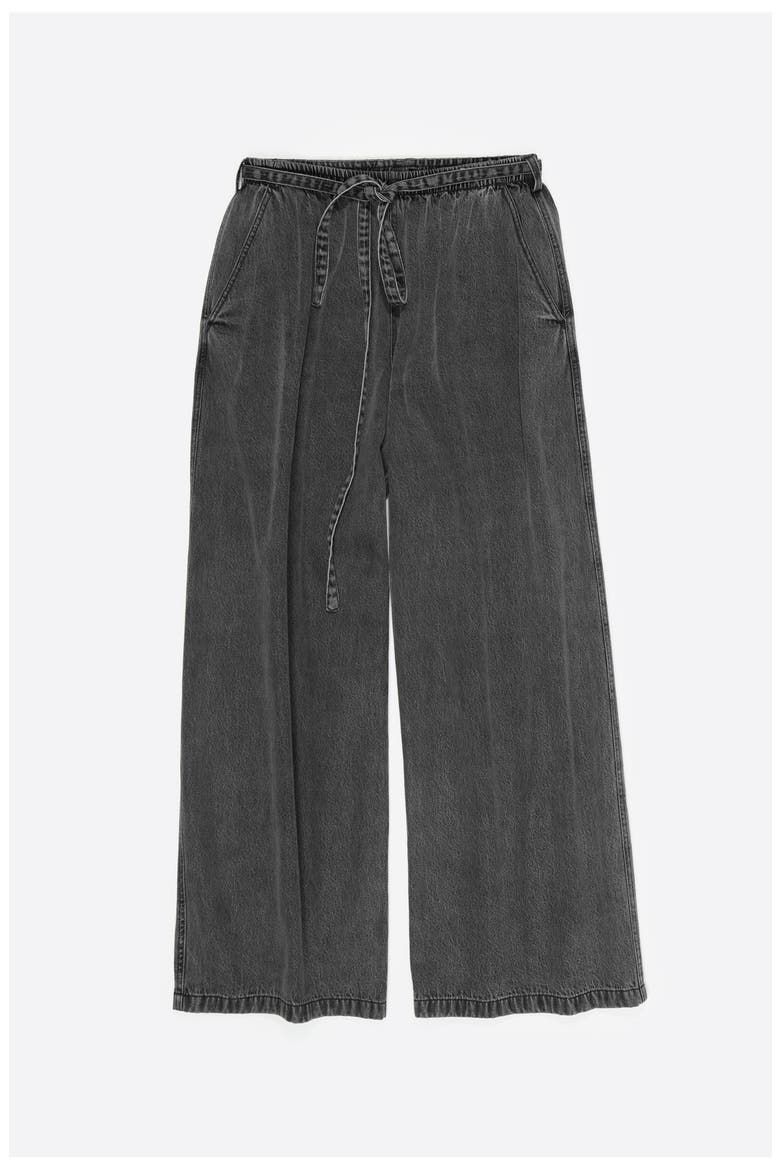 Washed Fluid Jogger Trousers, Alternate, color, WASHED BLACK