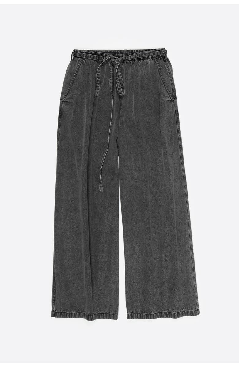Bimba y Lola Washed Fluid Jogger Trousers, Alternate, color, Washed Black