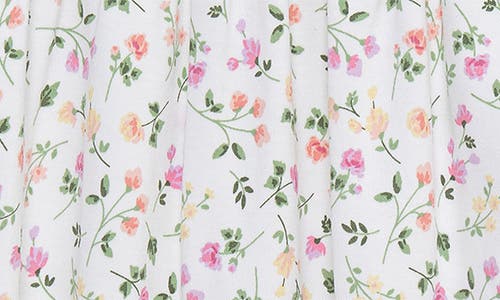 Little Me Scatter Floral Pima Cotton Footie In Multi