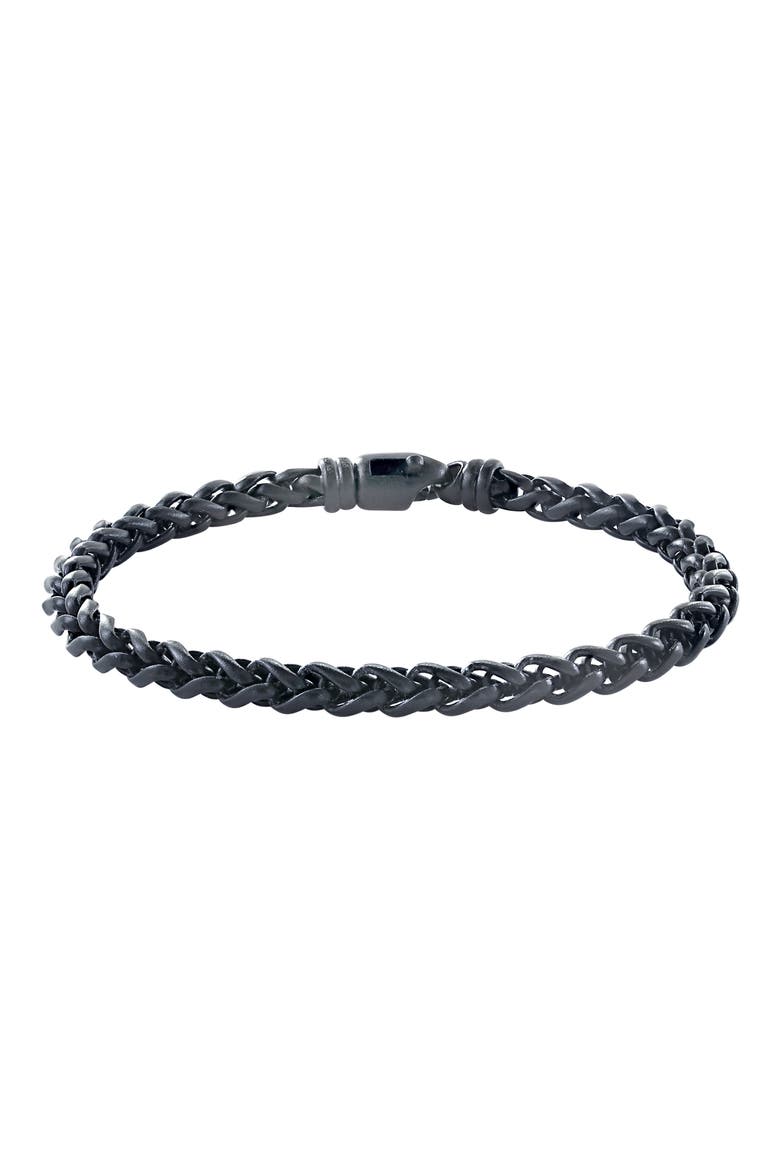 Men's Wheat Chain Bracelet, Main, color, SILVER