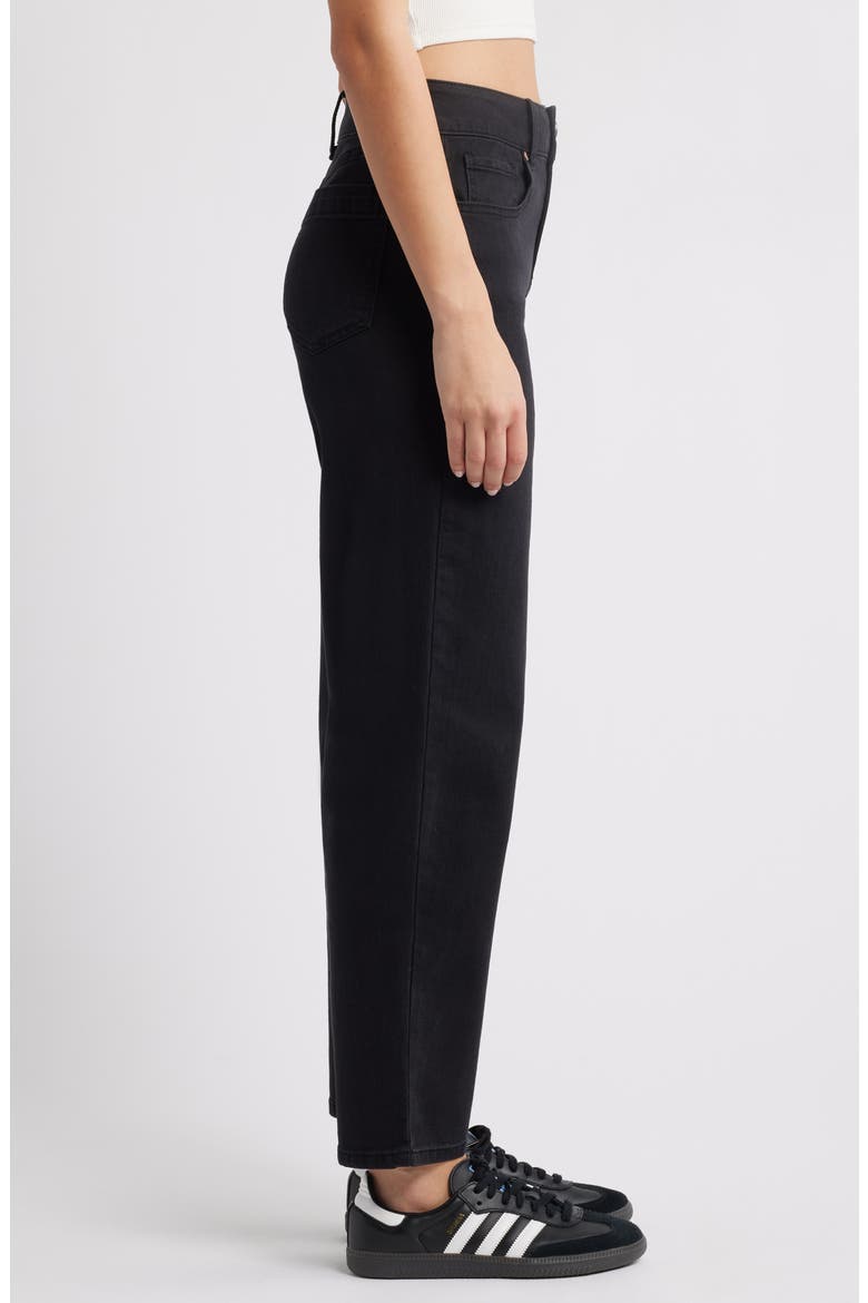 High Waist Ankle Barrel Jeans, Alternate, color, STERLING