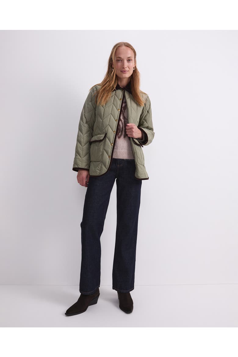 Gillian Quilted Shacket, Alternate, color, Sage
