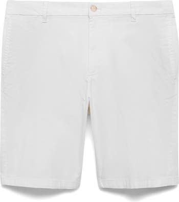 MANGO Flat Front Stretch Cotton Bermuda Shorts Nordstrom