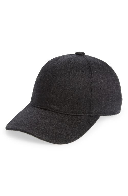 Vince Cashmere Baseball Cap In Gray