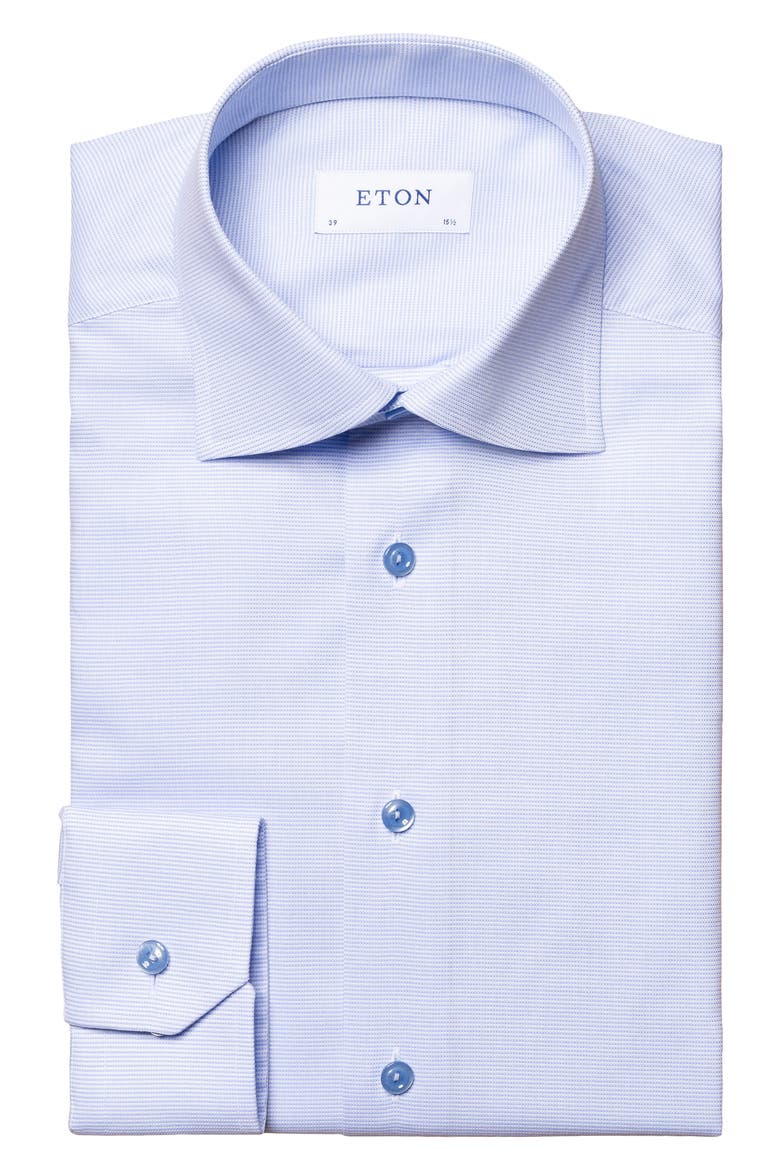 Contemporary Fit Textured Solid Shirt, Alternate, color, BLUE