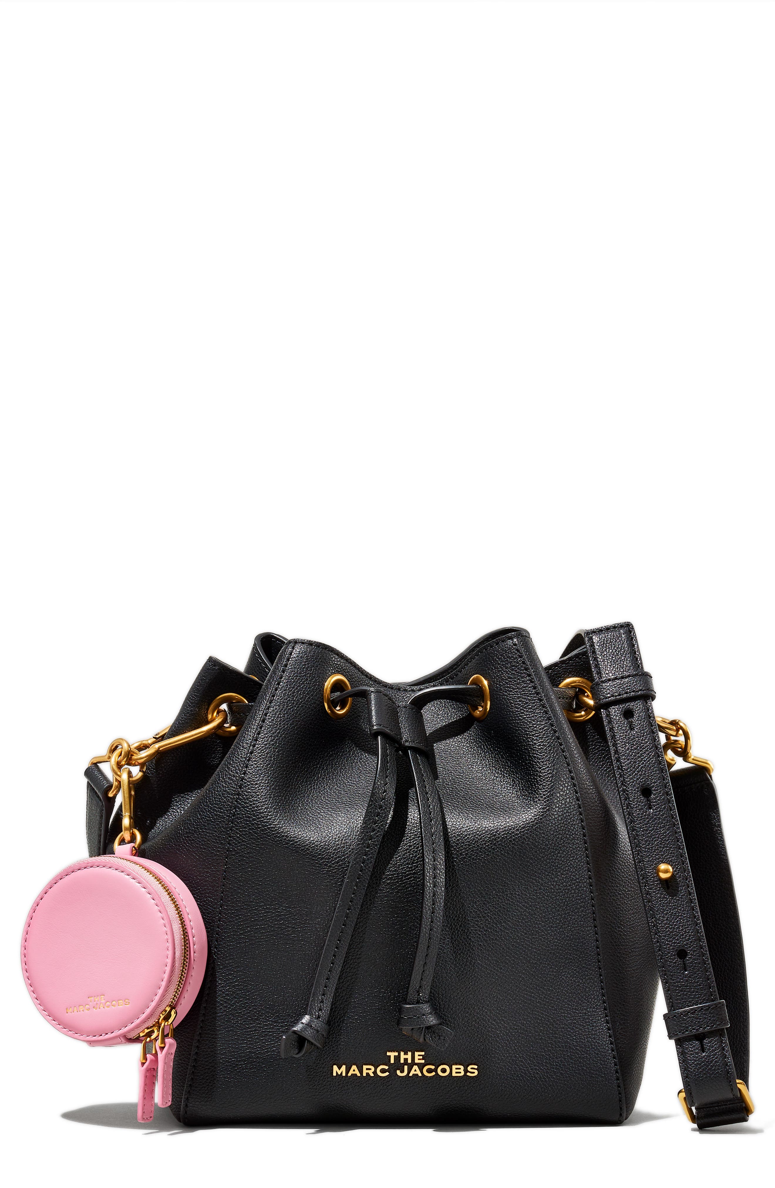 Marc Jacobs The Marc Jacobs The Bucket Bag Leather Crossbody Bag, Main, color, 