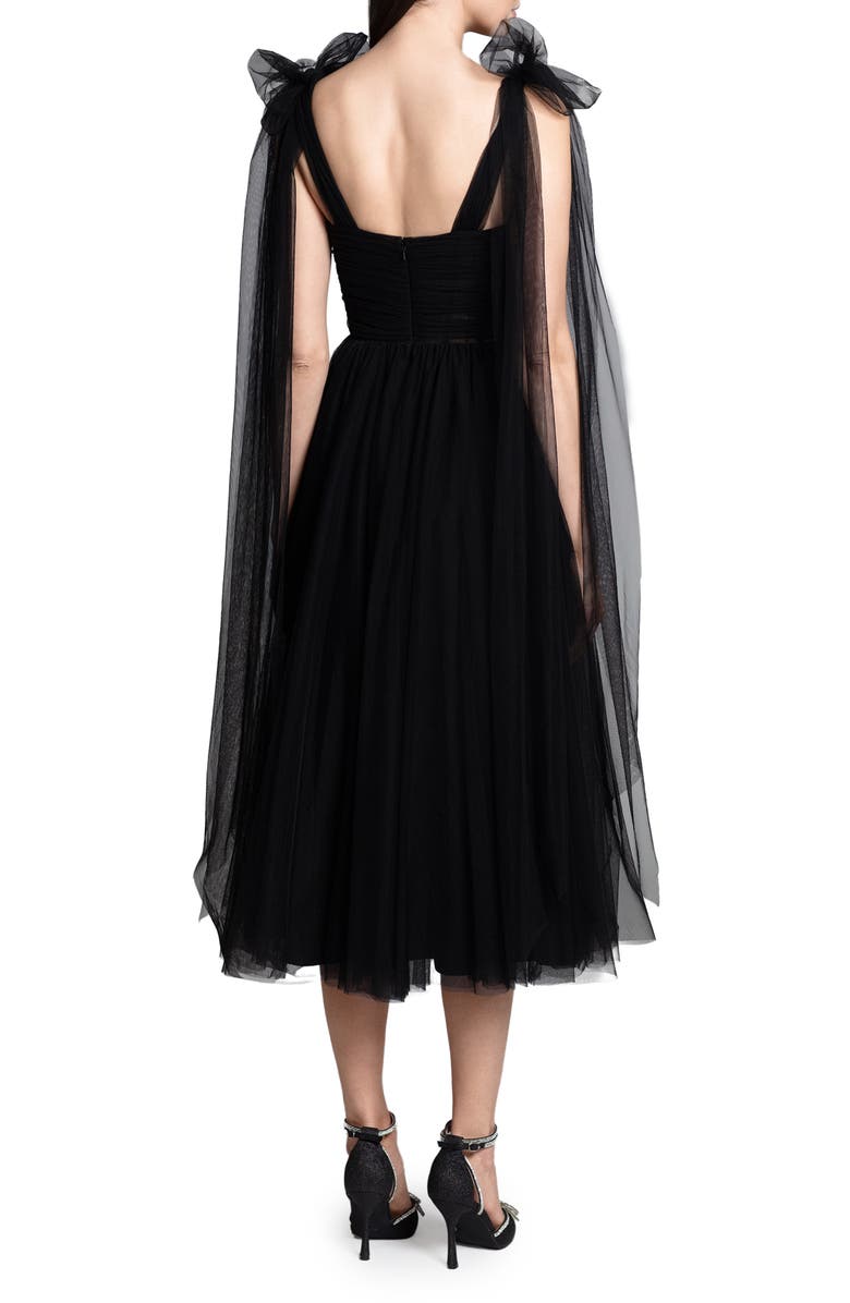 Ghrail Bowery Tulle Cocktail Dress, Main, color, Black