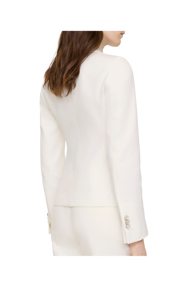 Burberry Cotton Tailored Jacket, Alternate, color, Seashell White