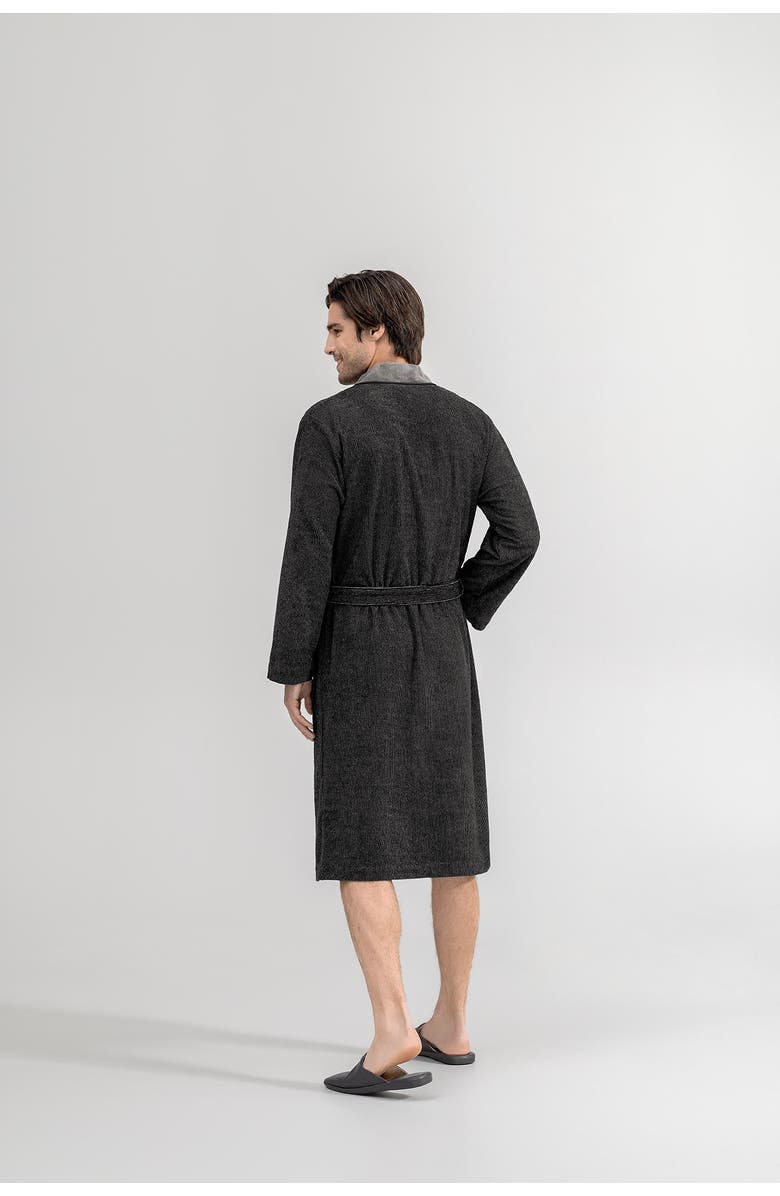 Togas Franco Men's Bathrobe, Alternate, color, Black