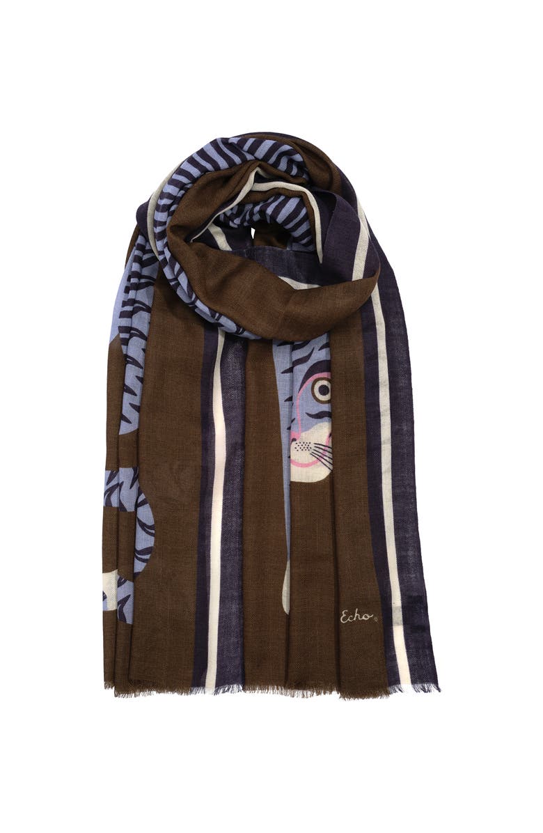 Echo Hear Me Roar Wrap, Alternate, color, Olive