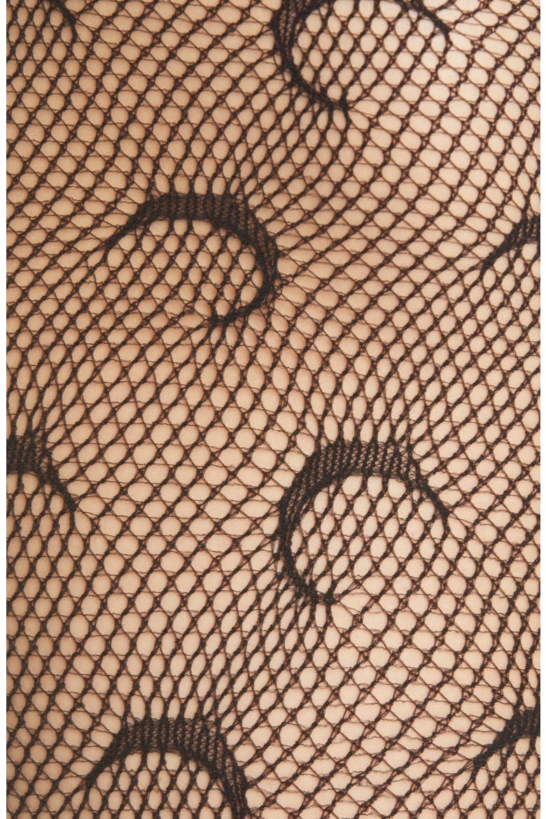 Moon Seamless Fishnet Tights, Alternate, color, BLACK