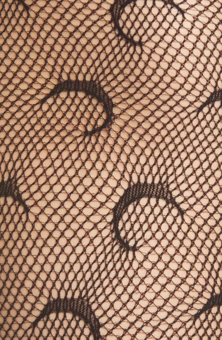 Marine Serre Moon Seamless Fishnet Tights, Alternate, color, 