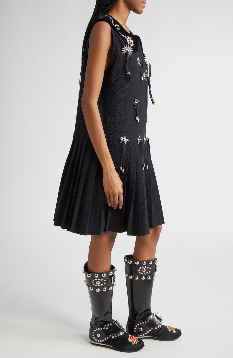 Chopova Lowena Scout Sleeveless Seersucker Dress, Alternate, color, 