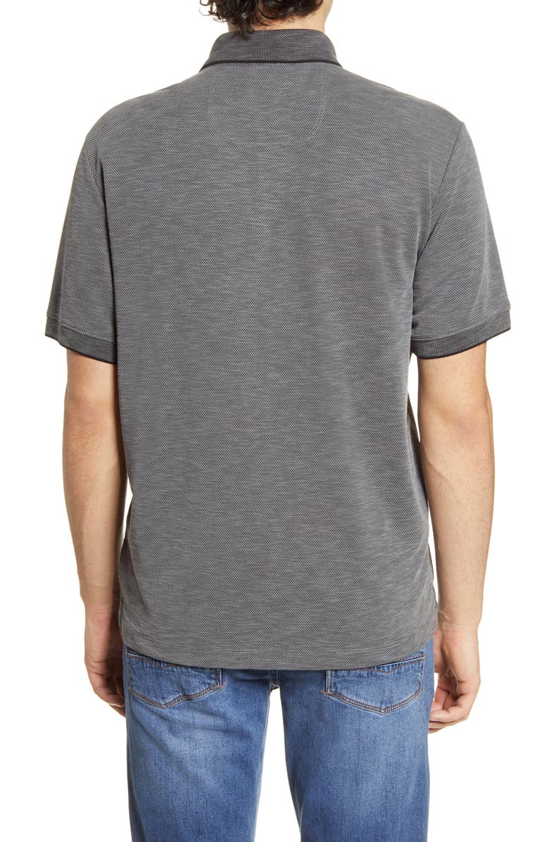 Tommy Bahama Via Verde Piqué Polo, Alternate, color, Black